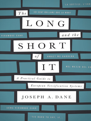 cover image of The Long and the Short of It